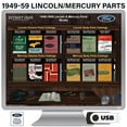 thumbnail image 2 of Detroit Iron OEM 1949-1959 Lincoln / Mercury Parts Manuals (Only) Kit on USB, 2 of 3