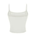 thumbnail image 5 of AherBiu Going out Tops for Women Camisole Tops Slim Fitted Spaghetti Strap Low Cut Square Neck Summer Tank Top Tees Tshirt, 5 of 5