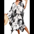 thumbnail image 1 of Vestido Caftán con Estampado Animal para Mujer, Talla Grande, para Playa, Verano 2025 Color de la Tinta Talla Única, 1 of 10
