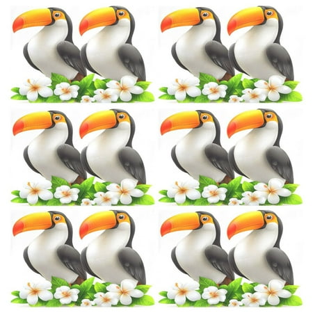 

Ryvnso Placemats Set of 6 Flower Bird Leaf Dining Mats Heat-Resistant Non-Slip Washable Table Mat