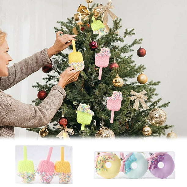 Juego de Caja de Regalo de Bolas Navideñas, Bolas Navideñas Creativas para Pintar a Color, Bolas Colgantes para Árbol de Navidad, Juego de Decoración Navideña