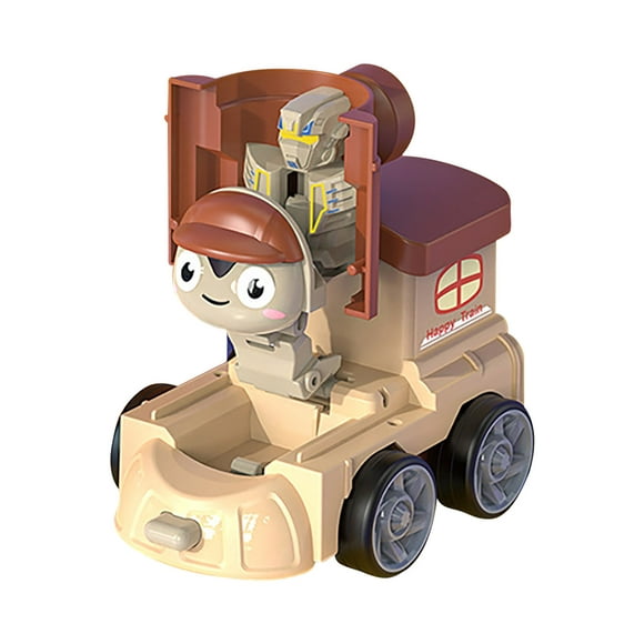hoksml Toys Fidget Halloween Cadeau Transformation Toys pour les Enfants Modèle Déformation Véhicule Figurines en Plastique Camion Robot Car