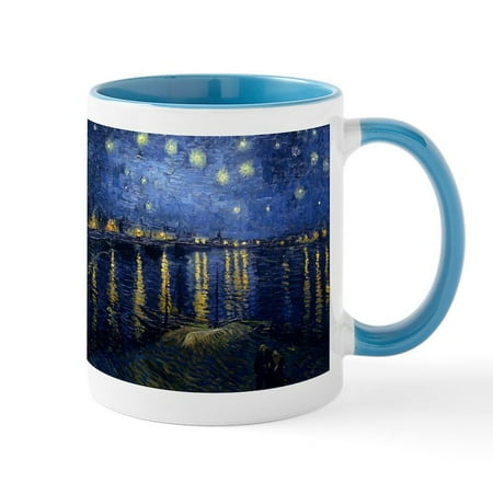 

CafePress - Starry Night Over The Rhone Mug - 11 oz Ceramic Mug - Novelty Coffee Tea Cup