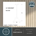 thumbnail image 6 of Da Vinci Bronze Mini Pendant Ceiling Light White Glass, 6 of 6