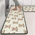 thumbnail image 2 of Kitchen Rugs Sets Of 2,Beige Highland Cow Pattern Anti Fatigue Kitchen Mat Rugs Non Slip Washable,Decorative Kitchen Floor Mats for Kitchen,Sink,Laundry,17"x47"+17"x47", 2 of 5