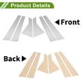 thumbnail image 3 of Moldura de ventana del pilar de la puerta Unique Bargains para Chrysler 200 2015-2019 Tono plateado Sticker anti rasguños para postes de pilar 6 Pcs, 3 of 7