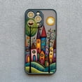 thumbnail image 1 of Hand Painted Forest House Phone Case For iphone 15 14 Pro Max Plus 11 13 12 Pro Max Mini X XR XS 7 8 Plus Shockproof Back Cover JIANGLANG, 1 of 1