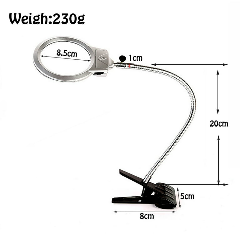 2.25X Folding LED Magnifying Lamp