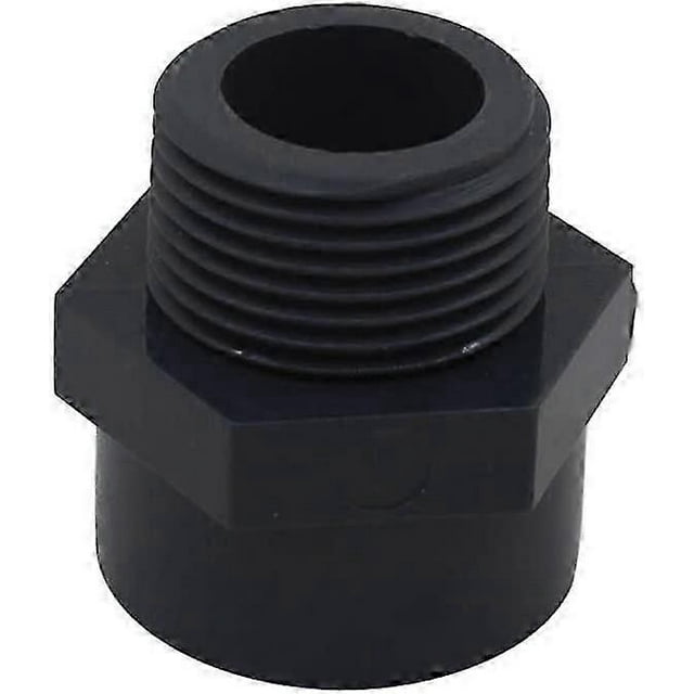2pcs Male pvc threaded end, DN40(Inside diameter 50mm - 1-1/2" thread)