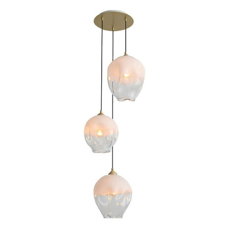 

Pendants 3 Light Fixtures With Brushed Brass Finish A19 Bulb Type 18 180 Watts