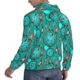 thumbnail image 6 of Rateoe Boho Dreamcatcher Pattern Mens Hoodie, Pullover Hooded Sweatshirt, Kangaroo Pocket Hoodie Ideal for Daily Wear, Travel and Home-Small, 6 of 7