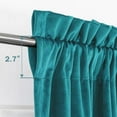 thumbnail image 2 of Elegant Velvet Curtains, Light Filtering & Noise Reducing Thermal Drapes, Heavy Duty Rod Pocket Window Panels for Home Theater & Bedroom, 2 Panels, 2 of 5