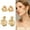 style2, variant on DESIGNICE 2 Pairs Statement Earrings for Women,Metal Plated Geometry Gold Earrings,Facial Enhancement Glow Chunky Gold Earrings,Style4