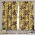 thumbnail image 2 of Ambesonne Western Valance & Curtain, Vintage Hats and Boots, 55"x36", Khaki Dark Brown Scarlet, 2 of 6