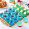 thumbnail image 6 of Tutuviw 50 Pcs 5oz Disposable Plastic Jello Shot Cups with Lids,Plastic Portion Cups,Condiment Containers,Stackable Plastic Condiment Cups for Slime,Candies,Sauces,Salad Dressings,Puddings, 6 of 8