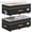 Black, variant on Under Bed Storage with Wheels 2Pack, 80L Height Adjustable Underbed Containers with Clear Lids, Rolling Under Bed Shoe Storage Organizer for Dorm Home Clothes, Blankets, Toys, Black