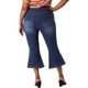 thumbnail image 5 of Women's Plus Size Jeans Skinny Side Slit Button Decor Denim Pants, 5 of 7