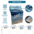 thumbnail image 6 of Navy Blue Coastal Beach Cotton Linen Rectangle Table Runners 13"x48", Summer Nautical Abstract Ombre Art Coffee Table Runner Dresser Scarves Table Runners for Wedding Party Banquet Dinner Decor, 6 of 8