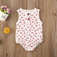 thumbnail image 3 of Newborn Baby Boy Girl Summer Cotton Linen Sleevelss Cactus Rompers Jumpsuit Outfits, 3 of 6