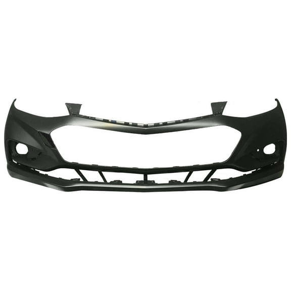 Unpainted Front Bumper Cover Replacement for Chevy Cruze Sedan & Hatch w/o Park Assist 2016 2017 2018