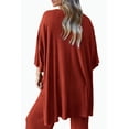 thumbnail image 2 of Conjunto de Chándal PRETTYGARDEN 2 Piezas para Mujer Rojo Ladrillo Talla M, 2 of 7