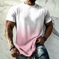 thumbnail image 2 of Uwinwear Men's UPF 50+ UV Sun Protection Shirts Cooling Fabric Light Weight T-shirts Fast Dry Crew Neck Short Sleeve Breathable Summer Beach Outdoor Casual Top,Cyan,XXXL, 2 of 5