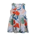 thumbnail image 1 of Robe d'Été de Princesse pour Petite Fille, Robe de Fête Ligne A, Robes Sans Manches à Motif Floral, Robe Décontractée pour Filles, 1 of 3