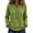 Army Green 17#, variant on Women Linen Textured V Neck Tunic Tops Fringe Trim Long Sleeve Blouses Casual Henley Button Down Boho Shirts, Loose Lightweight Bohemian Tops for Spring Autumn Light Gray S