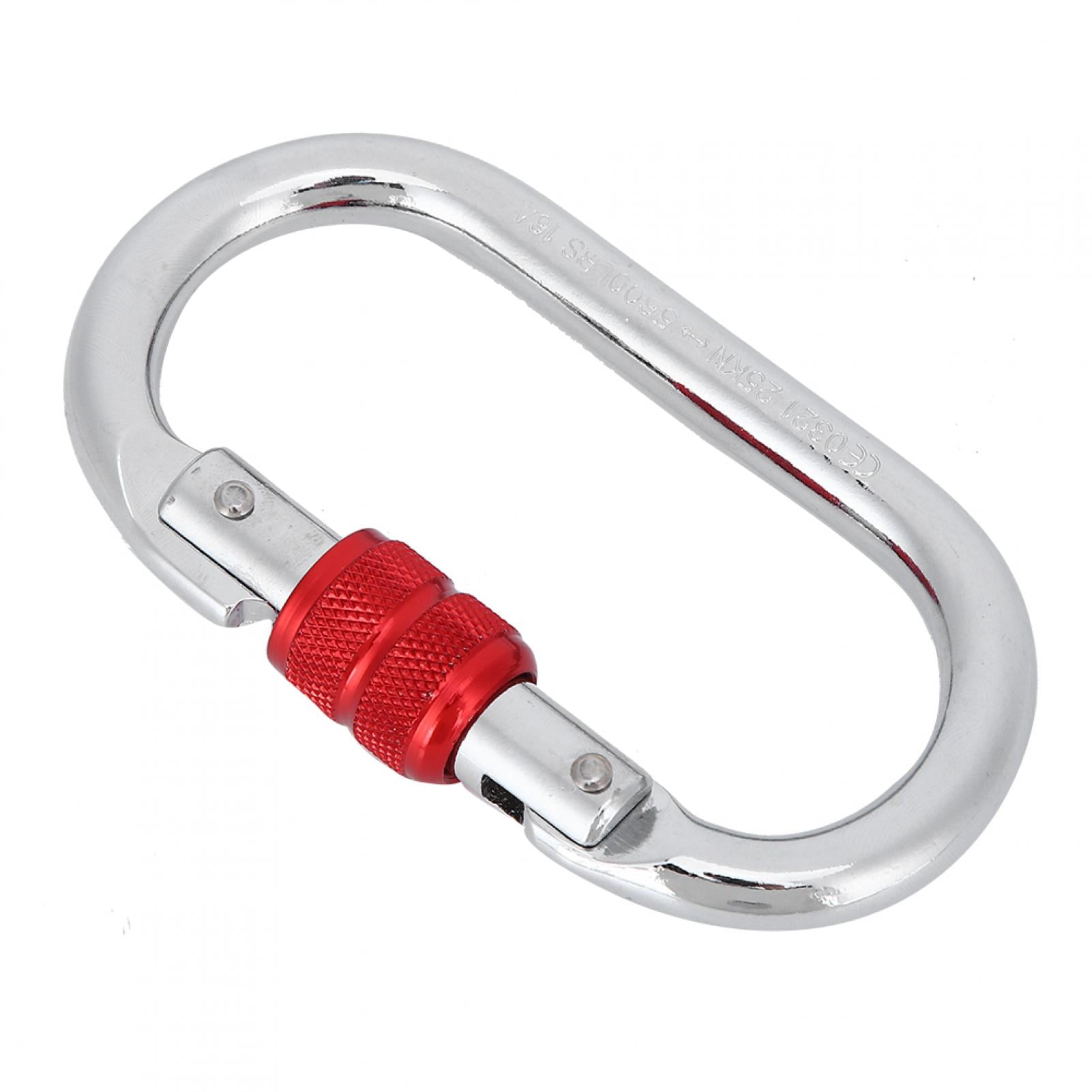 1 x Outdoor Safety Buckle With Lock Climbing Button Carabiner Hook Ring SL 