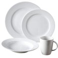 thumbnail image 3 of European White Rim Dinnerware 4-Piece Set For 1, 3 of 3
