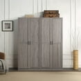 thumbnail image 2 of Manhattan Comfort Hopkins 2-Piece Wood Storage Closets in Gray, 2 of 7