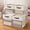 Beige / Off-White-13 x 13 x 13, variant on Storcubes 4 Pack Linen Foldable B(13 X 13 Inch) Withr Window And 2 Handles Closet Organizers For Shclothes Books - (gray White)