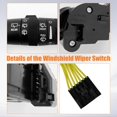 thumbnail image 5 of PratRaken 68003215AD Windshield Wiper Switch Fits for J-eep Wrangler 2007-2017 Grand Cherokee Compass, for Chrysler PT Cruiser, for Dodge Nitro Caliber Journey 2006-2018 Replace WP-409 Multifunctional, 5 of 8