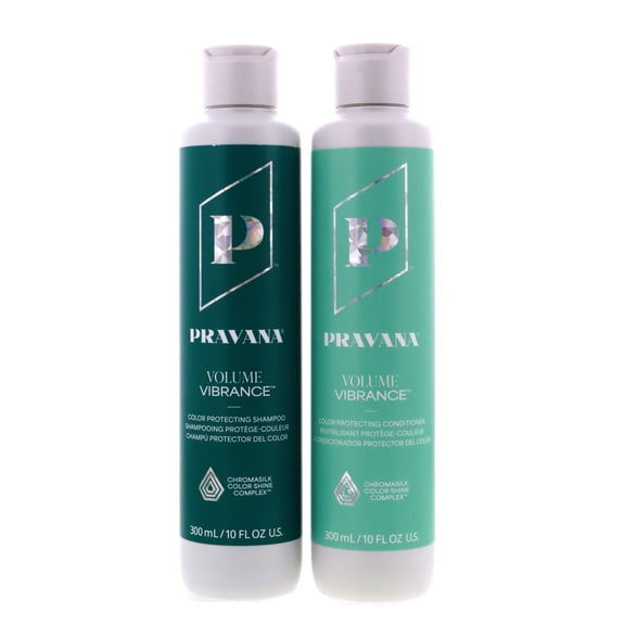 Pravana Volume Vibrance Color Protecting Shampoo and Conditioner Set, 10 oz