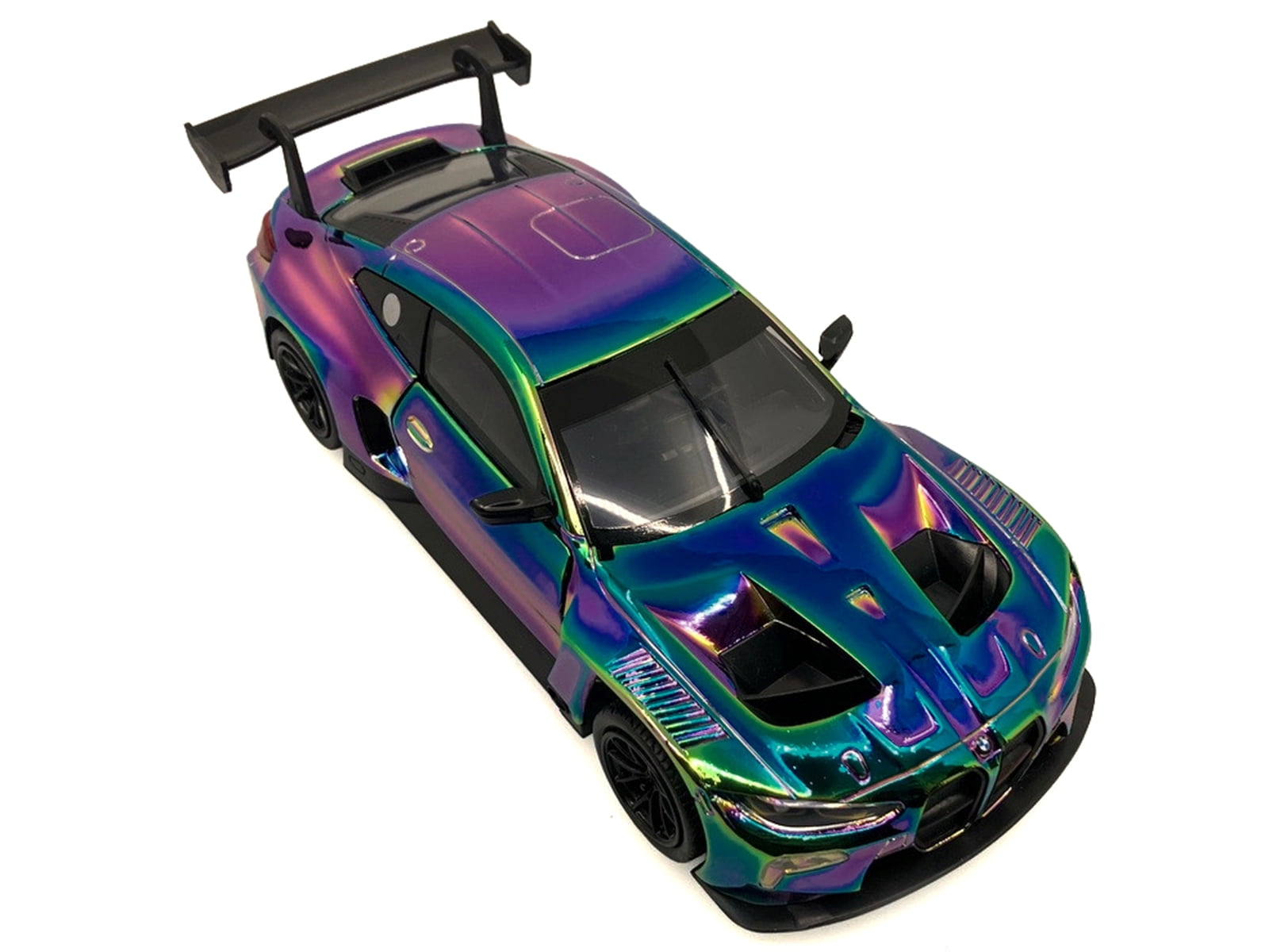 BMW M4 GT3 Chameleon Chrome "Custom Wrap" Series 1/24 Diecast Model by Motormax