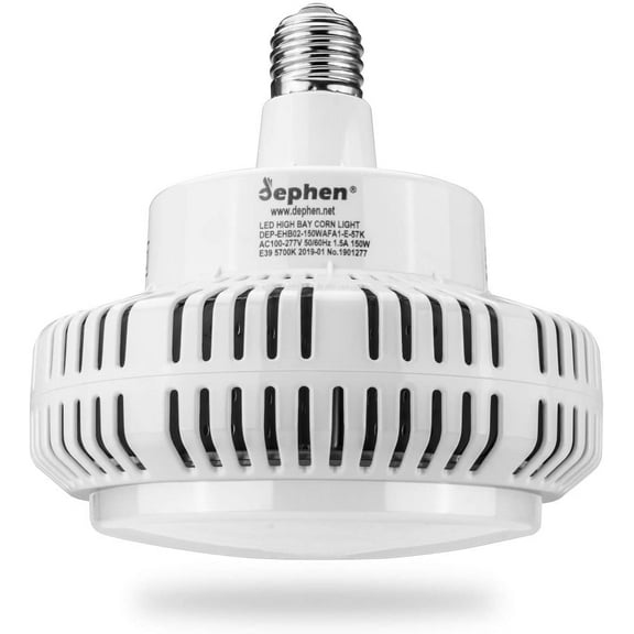 20250Lm High Bay LED Light Bulb, 150W Mogul Base E39 LED Bulb, 5700K LED Shop Light, 400W-600W Metal Halide/HPS/HID Replacement for Workshop Barn Warehouse Garage Commercial Lighting