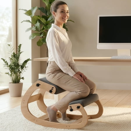 nypot ergonomic kneeling chair ash product