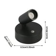 thumbnail image 4 of Spot Lights Indoor, Rechargeable Spotlight Indoor, 360Â° Rotate Wireless LED Uplighting, Battery Powered Ceiling Spotlight for Artwork Painting Tree Picture Lights Wall Light (White), 4 of 5