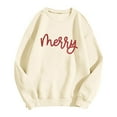 thumbnail image 4 of Christmas Outfits for Women Fall Clothes for Women Tree Pattern Crewneck Pullover Long Sleeve Streetwear Top for Casual Wear and Holiday Use, 4 of 4