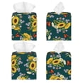 thumbnail image 2 of Goofa Sunflowers Tissue Box Cover PVC Leather Tissue Holder Square Facial Tissue Case Facial Paper Organizer Dispenser for Bathroom, Vanity Countertop, 2 of 8