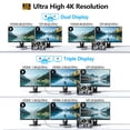 thumbnail image 4 of Estación de acoplamiento USB C Melelink Dual HDMI 4K VGA DisplayPort, 4 of 9