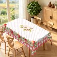 thumbnail image 2 of Duangreer Pink Apple Blossom Print Rectangle Tablecloth, Fall Washable Table Cover for Party Family Picnic Decors, 60 x 102 Inch, 2 of 6
