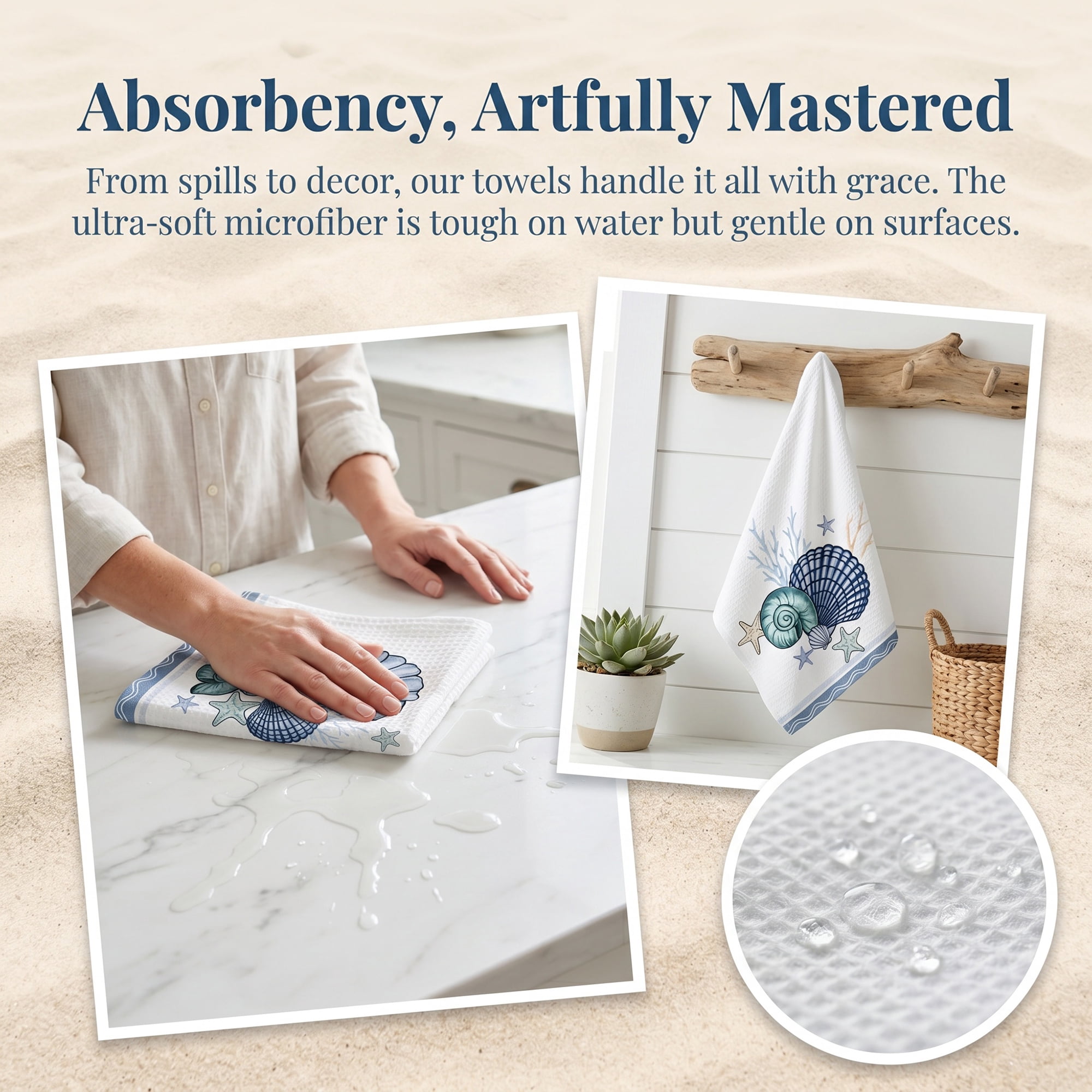 Unique Bargains Soft Absorbent Microfiber Kitchen Towel White 26" x 18"