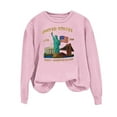 thumbnail image 3 of Craaazy Long Sleeve Shirts For Women Casual Solid Color Crewneck Sweatshirts Fashion Printed Shirt Pullover Casual Sweatshirts Gifts For Women, 3 of 3