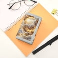 thumbnail image 7 of JIALIOU Nylon Trifold Card Wallet with ID Window Zipper Pocket for Men Women Teen Golden Light in Clouds, 7 of 7