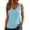 Sky Blue, variant on Women Linen Blend Side Slit Tank Top Fitted Sleeveless Casual Summer Camisole,Red,2XL