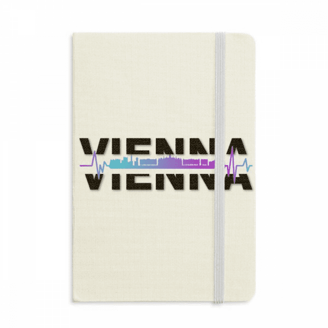 Cahier de Construction Radio de la Ville de Vienne Couverture Rigide en Tissu Journal Classique
