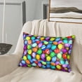 thumbnail image 3 of Bingfone Colorful Easter Eggs1 Print Satin Pillowcase for Hair - Standard Size with Zipper Silky & Soft Pillow Covers,20x30 inches, 3 of 8