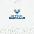 thumbnail image 4 of Inktastic My First Hanukkah with Menorah Girls Baby Dress, 4 of 5