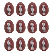FFENYAN 12PC Easter Eggs Decorations Soccerball Basketball Baseball Pattern Colored Decoration Colorful Plastic Easter Eggs for Easter Party Decor